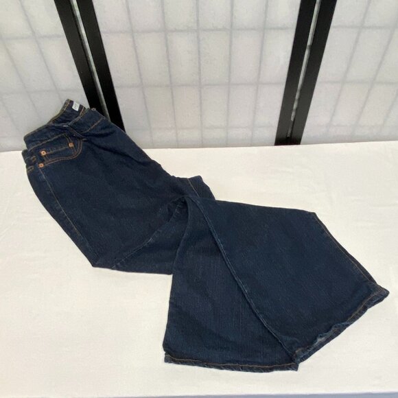 High Rise Bootcut Stretch Denim Jeans Dark Blue Wash Like New Levi’s 515 - Picture 9 of 15